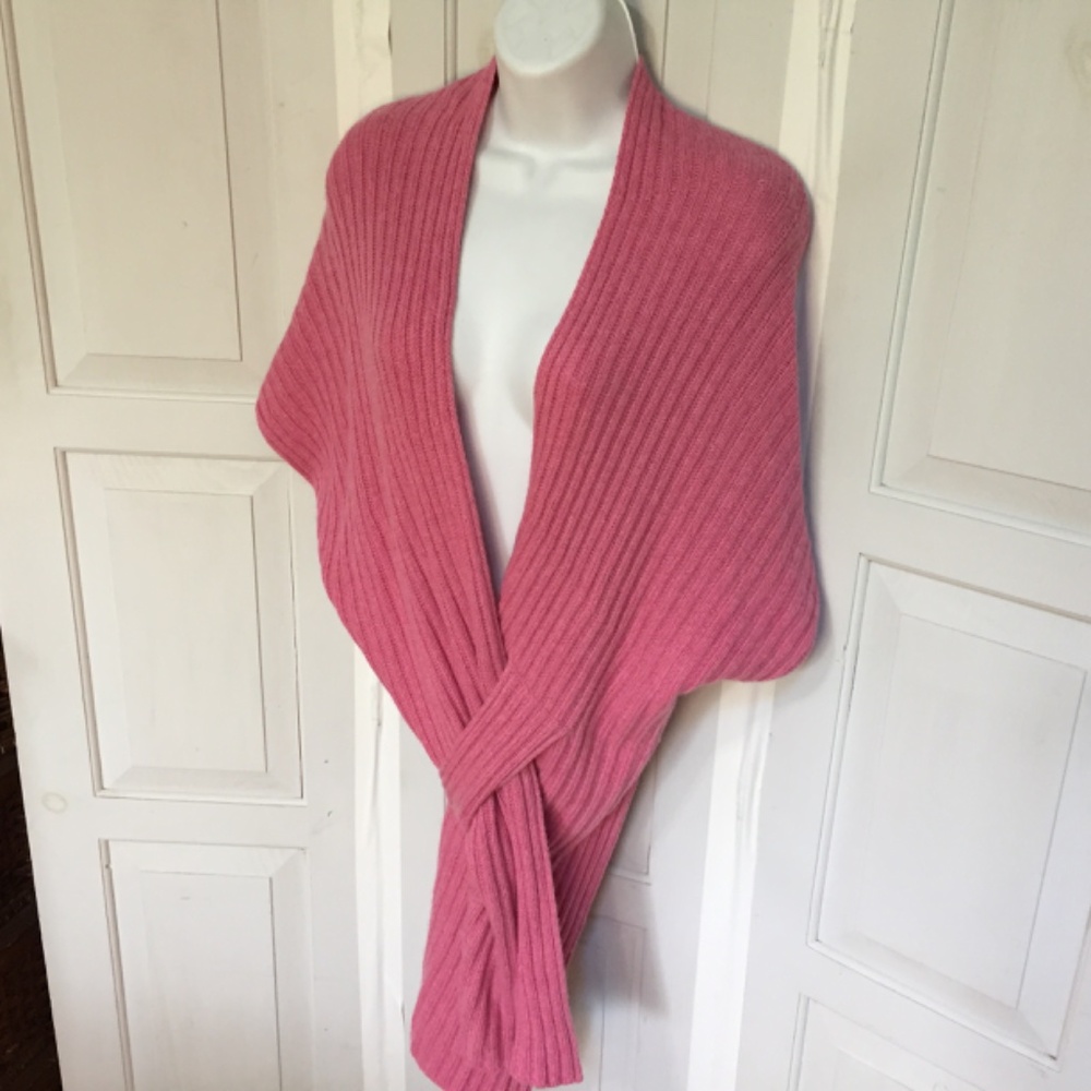 Sundance Pink Ribbed Knit Shrug - Picture 9 of 14
